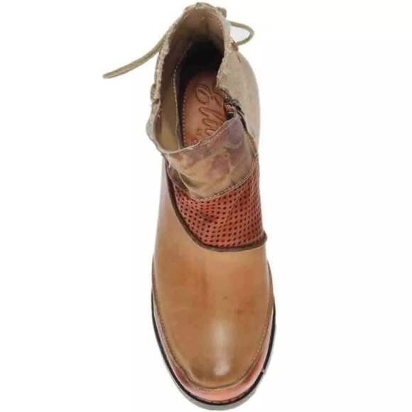 Corkys Elite Cashew Womens Leather Ankle Bootie -- Cognac, Size 10M NEW - Picture 6 of 6